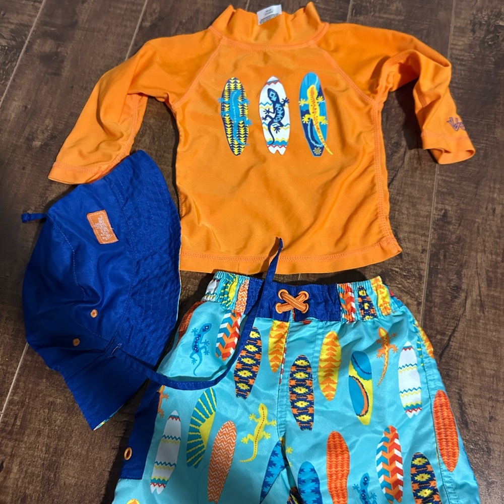 Orange and Blue Kids Swim Set